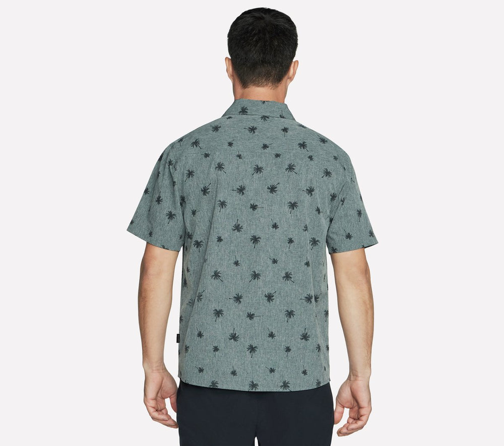 The GO WALK Air Printed Short Sleeve Shirt | Skechers Men
