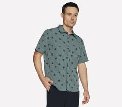 The GO WALK Air Printed Short Sleeve Shirt | Skechers Men