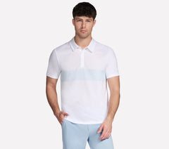 GO DRI Charge Palm Stripe Polo | Skechers Men