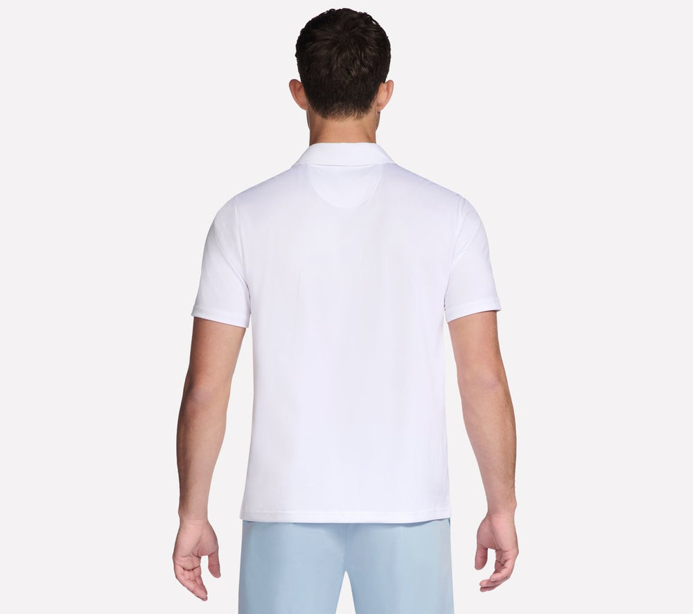 GO DRI Charge Palm Stripe Polo | Skechers Men