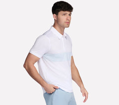 GO DRI Charge Palm Stripe Polo | Skechers Men