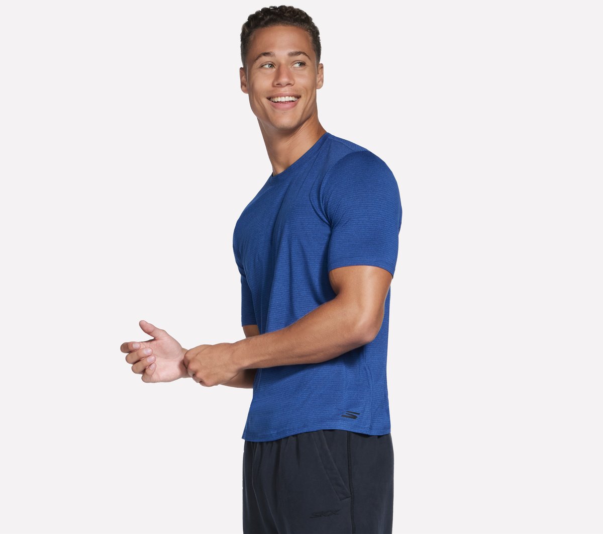 GO DRI All Day Stripe Tee | Skechers Men