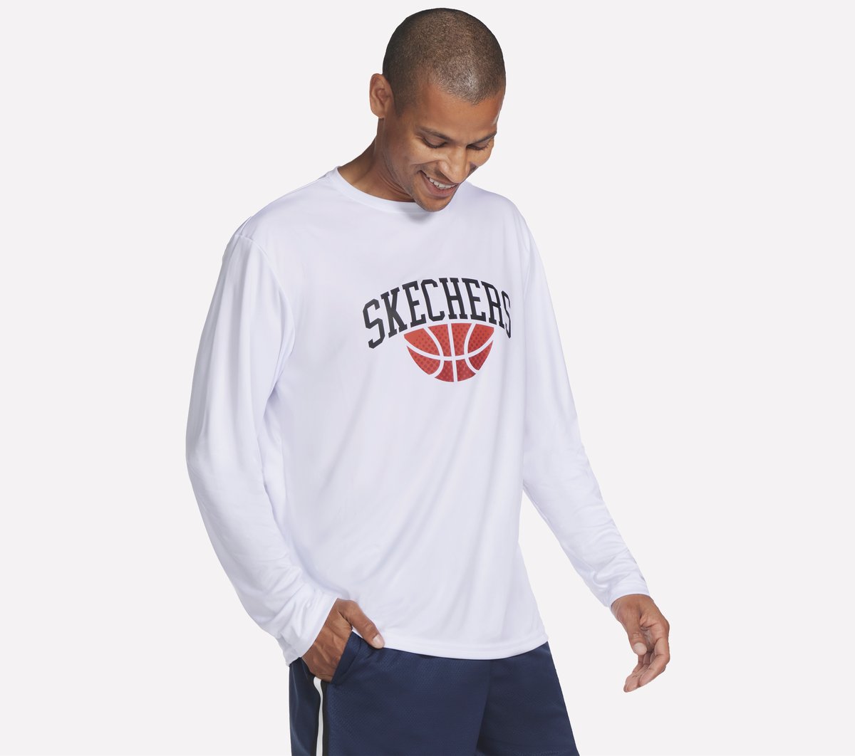 Hoops Long Sleeve Tee | Skechers Men