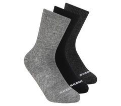 3 Pack Boys' Crew Cotton Socks | Skechers