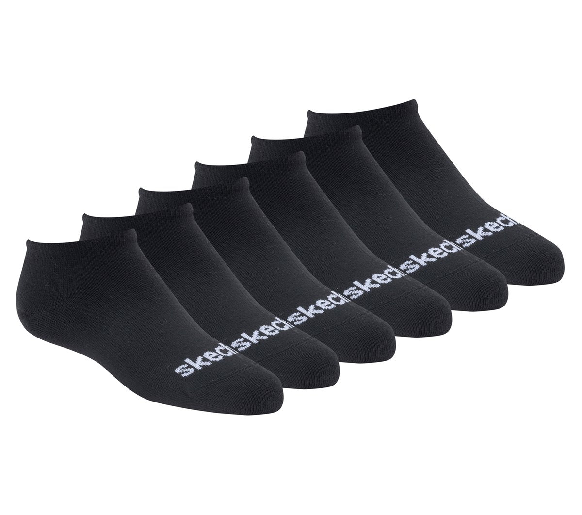 6 Pack No Show Cotton Socks | Skechers