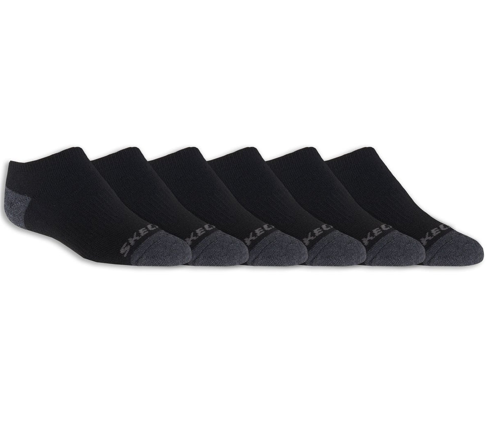6 Pack Boys' No Show Socks | Skechers