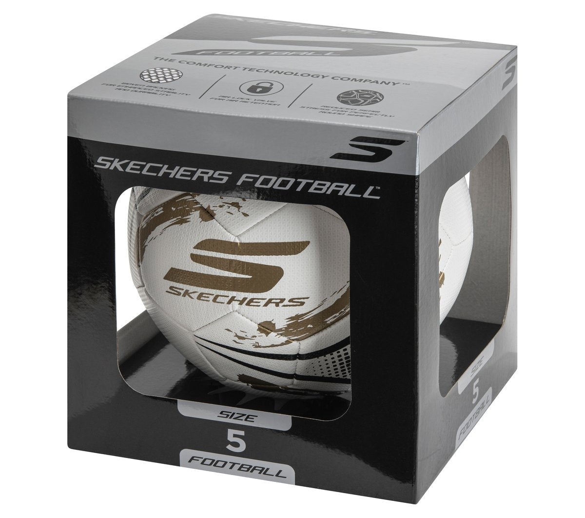 Hex Brushed Size 5 Soccer Ball | Skechers