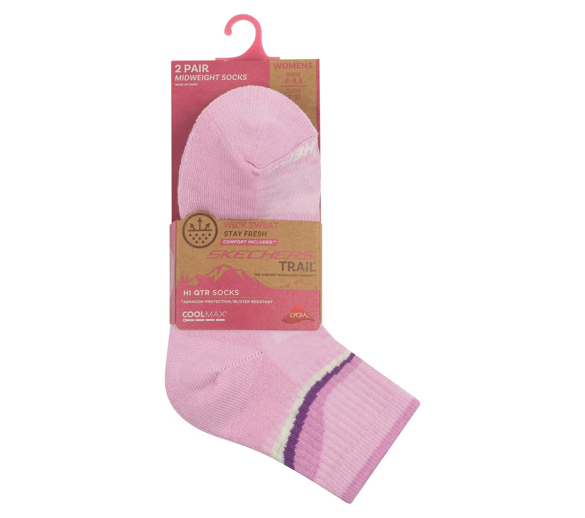 2 Pack Women's Trail Quarter Socks | Skechers