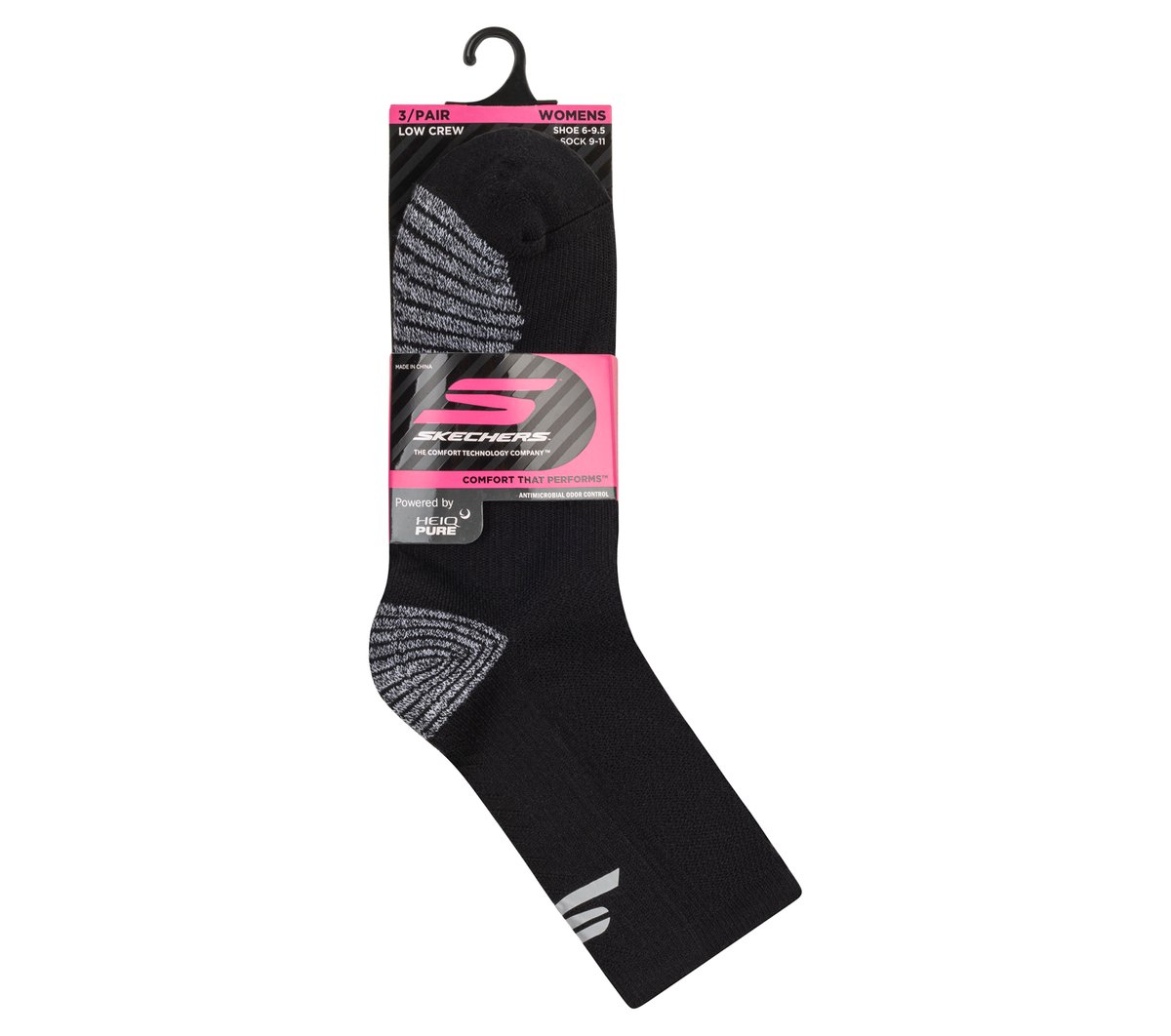 3 Pack Women's Half Terry Low Crew Socks | Skechers