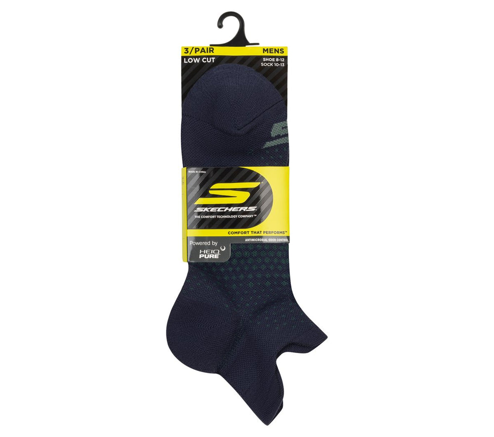 3 Pack Men's Low Cut Socks | Skechers