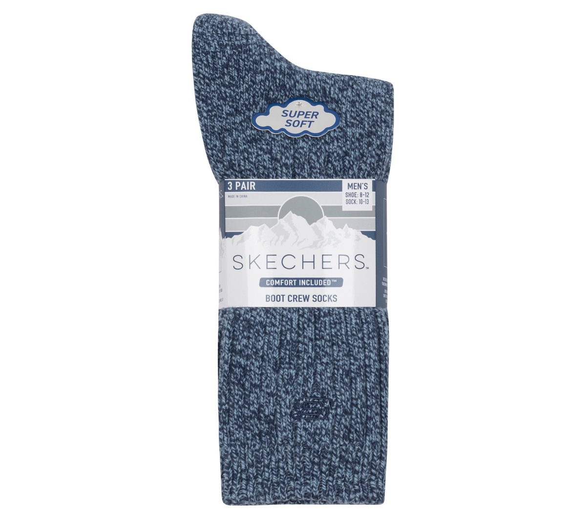 Super Soft Boot Crew Socks - 3 Pack | Skechers