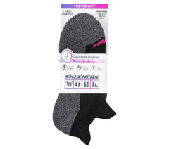 Work: Lowcut Heel Tab Socks - 3 Pack | Skechers