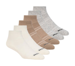 6 Pack Core Quarter Medium Socks | Skechers