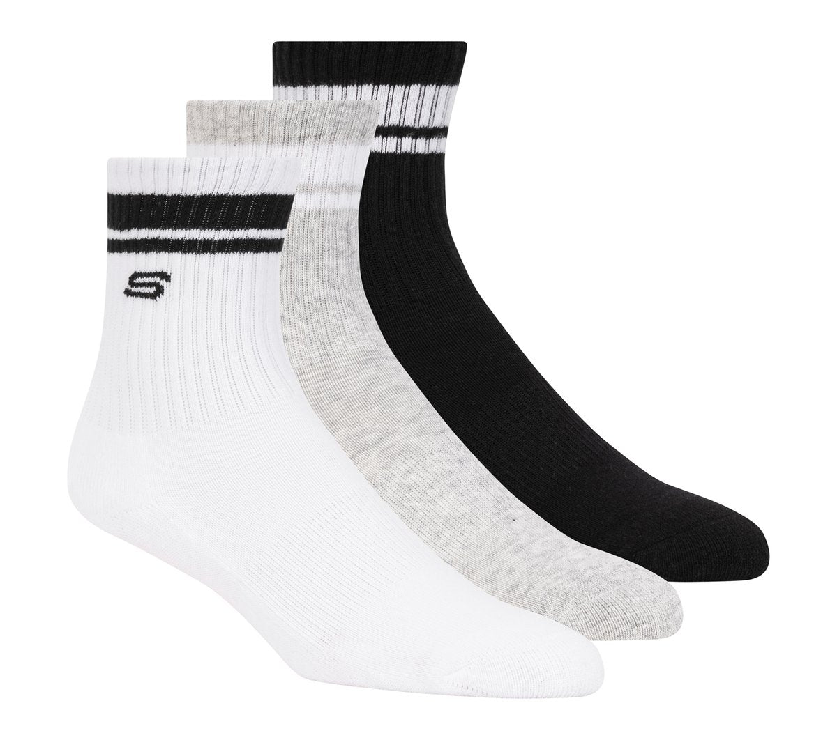 3 Pack Boys' Crew Socks | Skechers