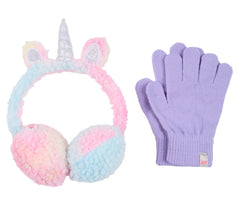 Tie Dye Unicorn Earmuff and Glove Set | Skechers