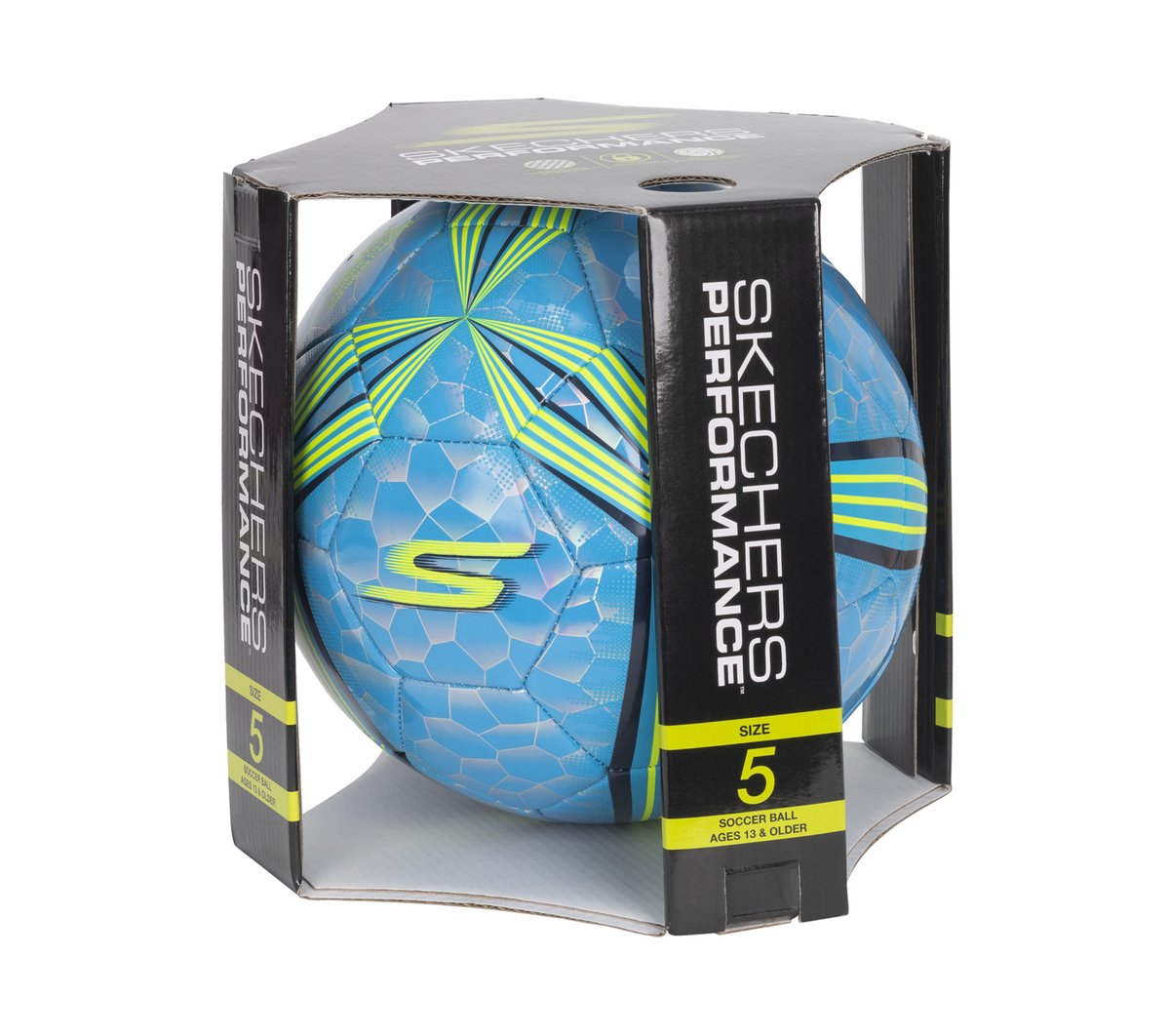 Hex Multi Mini Stripe Size 5 Soccer Ball | Skechers